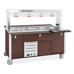 Trolleys for hot buffets