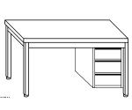 Work tables on legs with right drawers