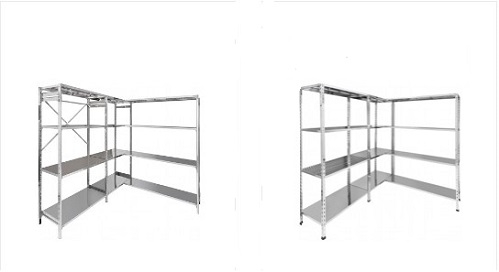 Shelves in Aisi 304 stainless steel