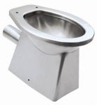 Toilet and bidet in stainless steel 