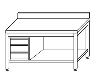 TL5181 table de travail en acier inox AISI 304