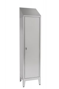 IN-S50.694.01.430 Locker Room Stainless Steel Aisi 430 For 1 Seat With Internal Partition Cm. 50X50X215H