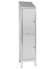 IN-S50.694.09.430 Multi-storey cupboard in stainless steel Aisi 430 2-seater 2-door with dirty / clean partition 