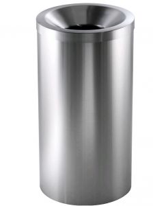 AV4620 Brushed stainless steel Self-extinguishing waste paper bin 50 liters