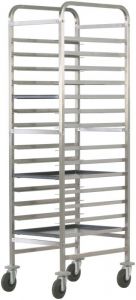 CA1492R Reinforced tray rack trolley for bakeries 14 trays 60x40