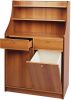 TML 3150ST Double high service cabinet with 1 door and 1 hopper, walnut colour