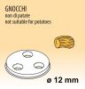MPFTGN25 Extrusor de aleación latón bronce GNOCCHI NON DI PATATE para maquina para pasta fresca