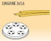 MPFTL3X16-25 Extrusor de aleación latón bronce  LINGUINE 3x1,6 para maquina para pasta fresca