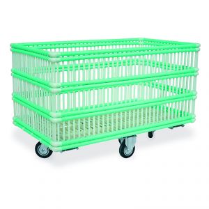 15500 Laundry baskets in polypropylene, 134x75x84h cm
