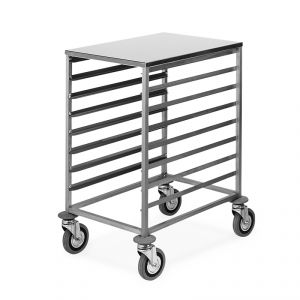 2078 Tray rack 8x60x40, "L" guides, stainless steel top