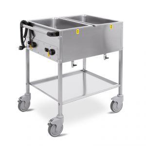7370RS Thermal trolley, different temperatures, 2xGN 1/1, dry + water bath