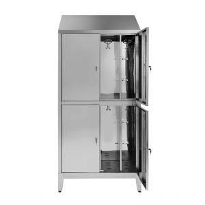 9444 Stainless steel lockers, four places