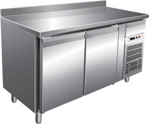 G-GN2200BT - Freezer table with stainless steel frame upstand 