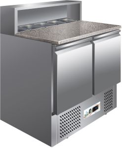 G-PS900 Static refrigeration saladette,  granite worktop