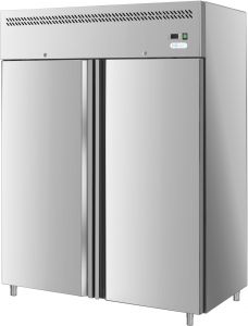 G-GN1410TN-FC - Réfrigérateur ventilé, temp. -2 / + 8 ° C, double porte, cadre en acier inoxydable AISI201