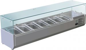 VRX1500-330-FC Vitrine réfrigérée en inox AISI 201 pour lavabos