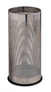 T775110 Porte-parapluie cylindrique perforé en acier inox