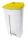 T102036 Mobile plastic pedal bin White Yellow 120 liters (Pack of 3 pieces)