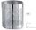 T103036 Perforated Polished stainless steel Paper Bin 11 liters