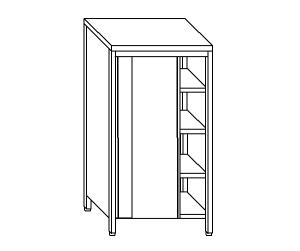 AN6019 armoire neutre en acier inoxydable avec portes coulissantes