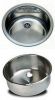 LV036 Round stainless steel sink diameter 360x180h mm welded with waste