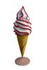 SG028 Cono de publicidad 3D de helado suave para heladería, altura 185 cm