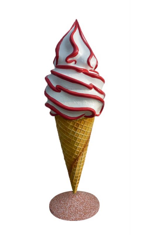 periodista Contracción Sombra SG028 Cono de publicidad 3D de helado suave para heladería, altura 185 cm