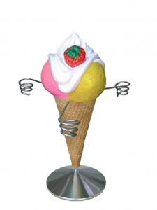 EG022A Mini Fragolato Portaconi - soporte de reportero publicitario para heladería, altura 35 cm