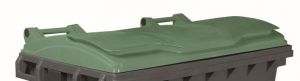 T910673 Green lid for external waste container 660-770 liters