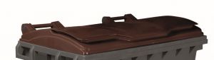 T910674 Brown lid for external waste container 660-770 liters