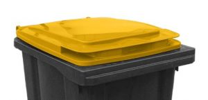 T910251 Yellow lid for waste container 240 liters
