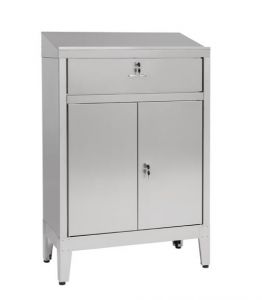 IN-699.02C Cabinet desk with 2 doors with drawer - dim. 80x40x115H