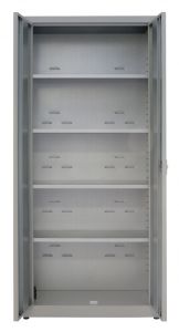 IN-Z.694.04.50 Gabinete de almacenamiento de plástico laminado de 2 puertas - 80x50x200 H
