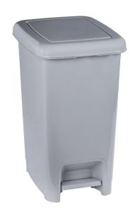 T909910 Grey polypropylene pedal bin 10 liters (Pack of 18 pieces)