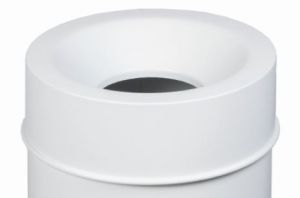 T770067 Tapa blanca para cubo de basura ignífugo de 50 litros SOLO TAPA