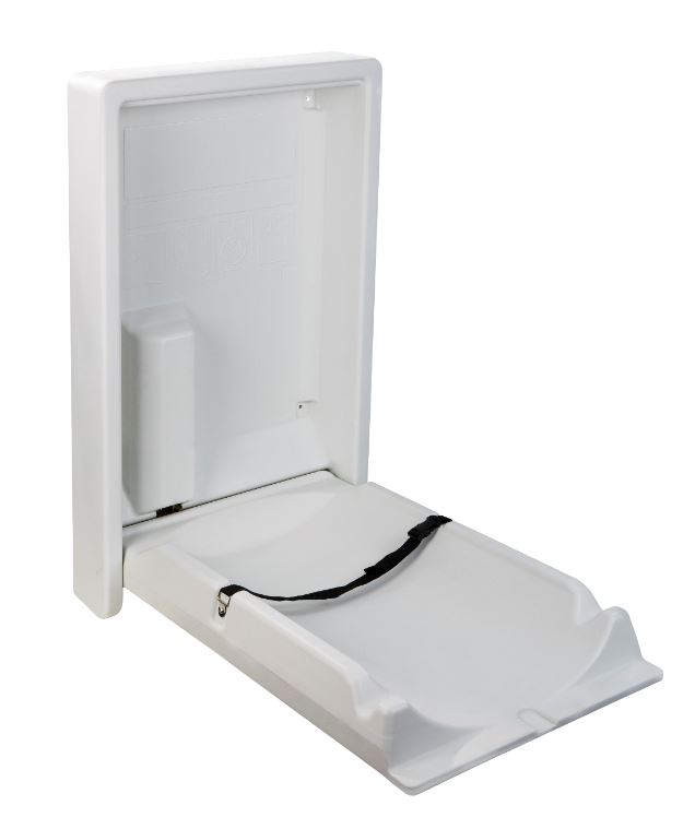 Jabers Wall Mounted Plastic and Foldable Baby Changing Station Horizontal