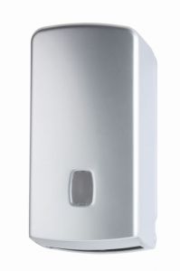 T104456 Distributore carta igienica interfogliata/rotolo 500 fogli ABS argento
