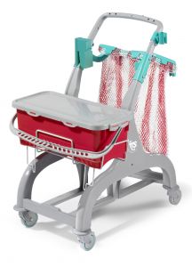 0D0R6505E Trolley Nick Hermetic 105 - Red - Frame and Gray Handle...