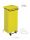 T791226 Yellow Metal waste containers with pedal and wheels 110 liters