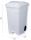 T102032 Mobile plastic pedal bin White 70 liters (Pack of 3 pieces)