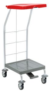 00004161 Dust 4161 linen trolley with pedal - 70 L