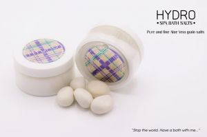 HY-1159 Hydro Bio Skin Care Sali da bagno - sabbia di sale aloe vera vasetto 130gr. 56 pezzi