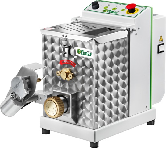 Machine à pâtes fraîches électrique avec coupe-pâtes 5 kg/h - capacité cuve  6 litres - Virtus group - Machines pour les Pâtes Fraiches - référence  CBF0010/60 - Stock-Direct CHR