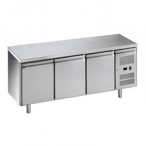 G-PA3100TN-FC Table réfrigérée pour pâtisserie - 3 portes - Temp -2 ° + 8 ° C - Capacité Lt 580