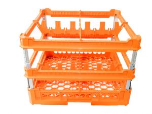 GEN-K42x2 CLASSIC BASKET 4 SQUARE COMPARTMENTS - Cup height from 240mm to 340mm