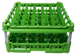 GEN-K36x6 CLASSIC BASKET 36 SQUARE COMPARTMENTS - Cup height from 120mm to 240mm