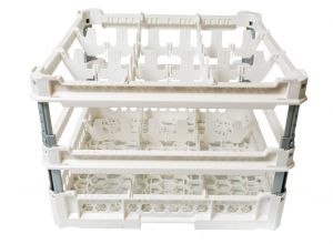 GEN-K43x3 CLASSIC BASKET 9 SQUARE COMPARTMENTS - Cup height from 240mm to 340mm