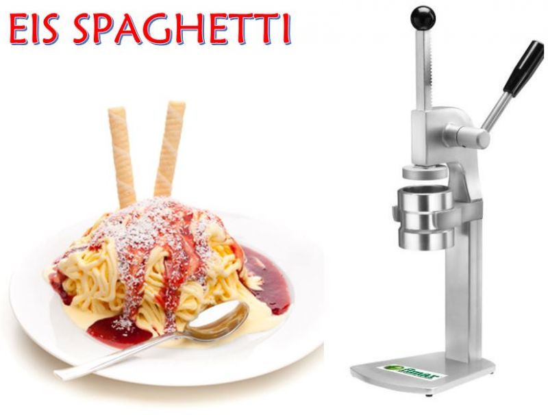Kostensparend PGEL Ice cream press Spaghetti Ice FIMAR