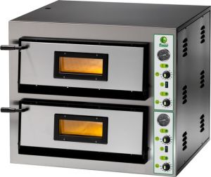 FME44M Electric pizza oven 8.4 kW double room 61x61x14h - Single phase