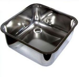 LV33/33A Square inset stainless steel sink dim. 335x235X200h with waste 